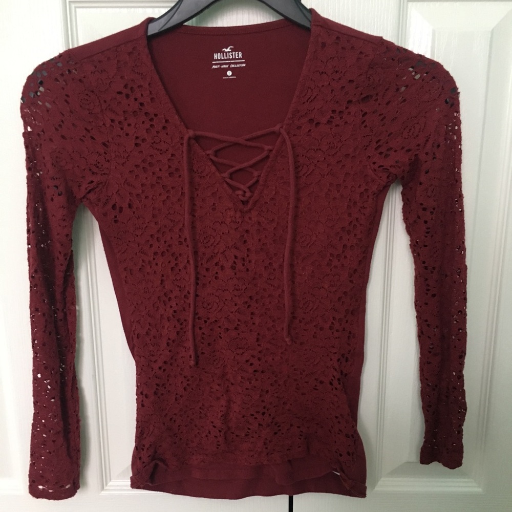 Hollister lace shirt